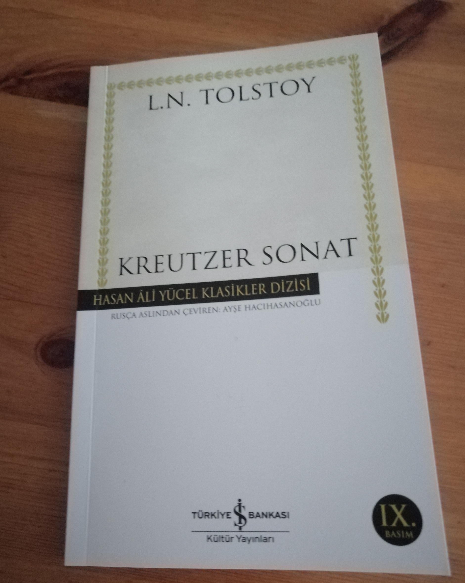 Müziğe Yolculuk, Kreutzer Sonat, Tolstoy